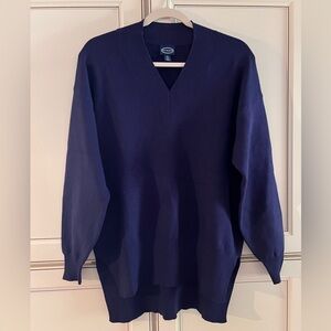 Navy V-Neck Sweater